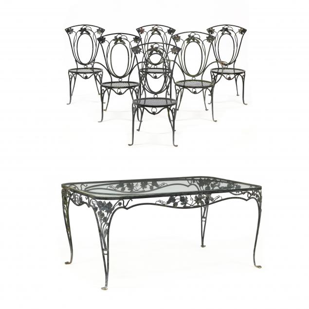 john-salterini-vintage-iron-patio-table-and-six-chairs