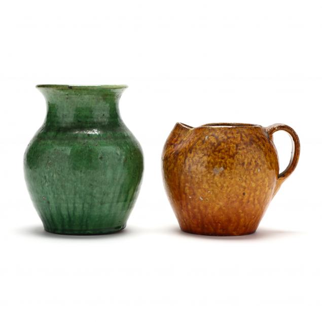 two-log-cabin-pottery-vessels-1927-1932-guilford-county