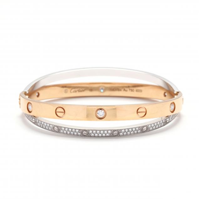 Cartier love hotsell bracelet double band