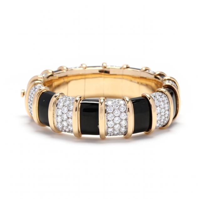 18kt-gold-platinum-diamond-and-paillonne-enamel-bracelet-schlumberger-for-tiffany-co