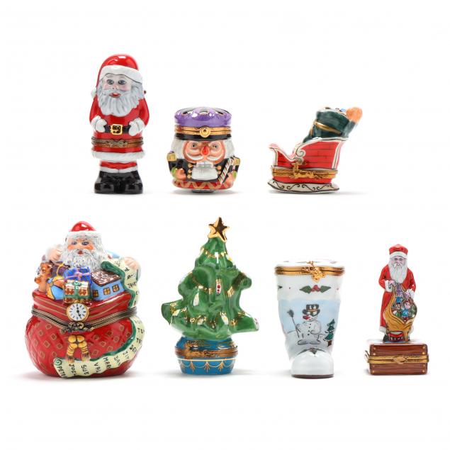 seven-limoges-trinket-boxes-relating-to-christmas