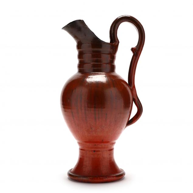 roman-pitcher-attributed-a-r-cole-pottery-1941-1974-sanford-nc