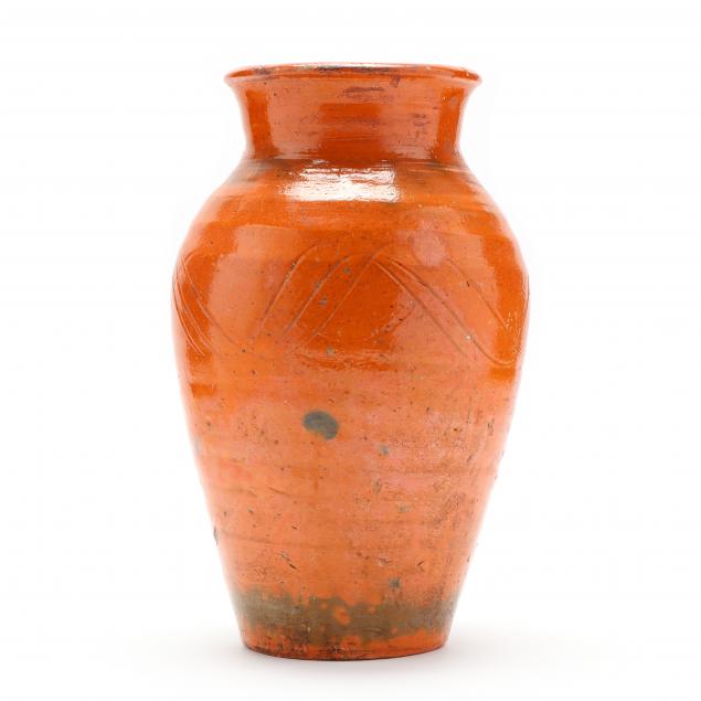 early-baluster-vase-attributed-j-h-owens-steeds-nc-1866-1923