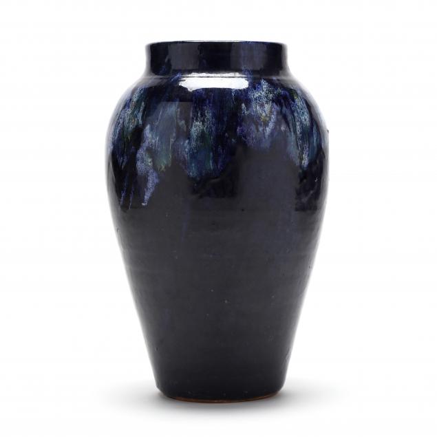 flambe-vase-attributed-smithfield-pottery-nc-1927-1940-johnston-county-nc