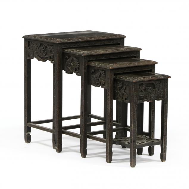 vintage-set-of-four-chinese-carved-nesting-tables