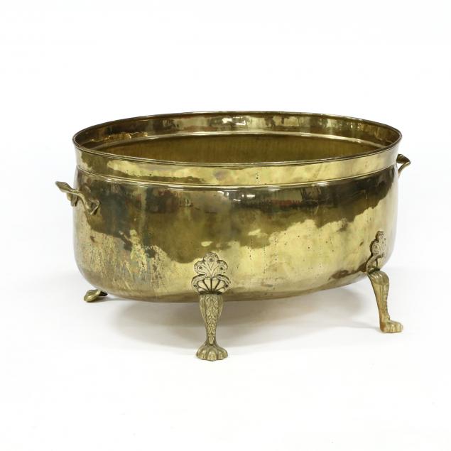 large-brass-footbath