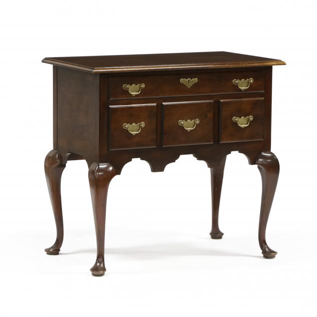 baker-queen-anne-style-mahogany-lowboy
