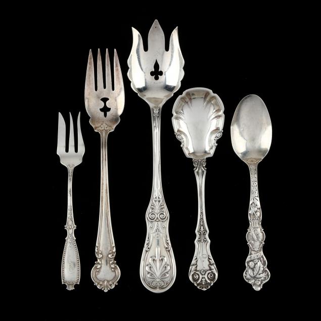 a-grouping-of-american-sterling-silver-flatware-including-tiffany-co