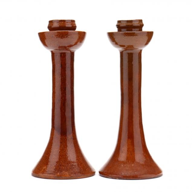 pair-of-candlesticks-ben-owen-master-potter-1959-1972-seagrove-nc