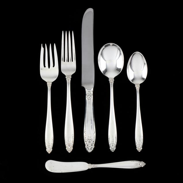 international-i-prelude-i-sterling-silver-flatware-service-with-original-bakelite-chest