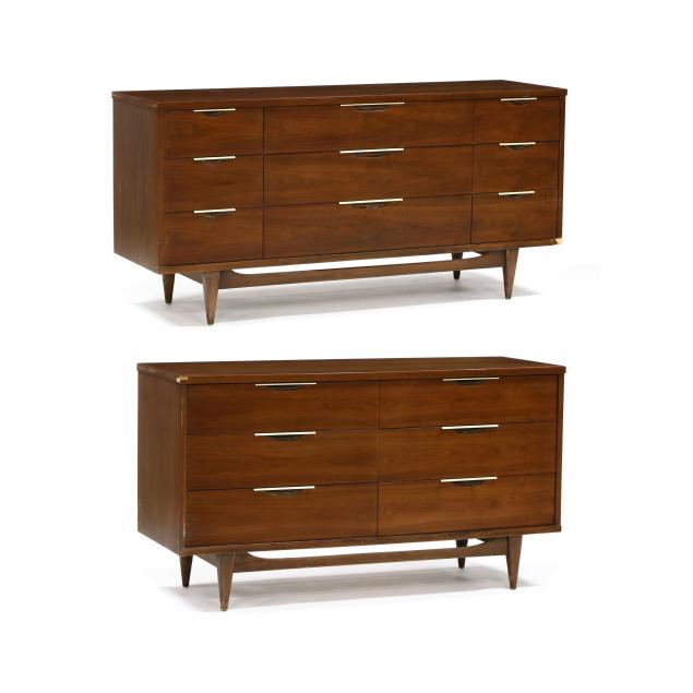 kent-coffey-two-walnut-i-tableau-i-dressers