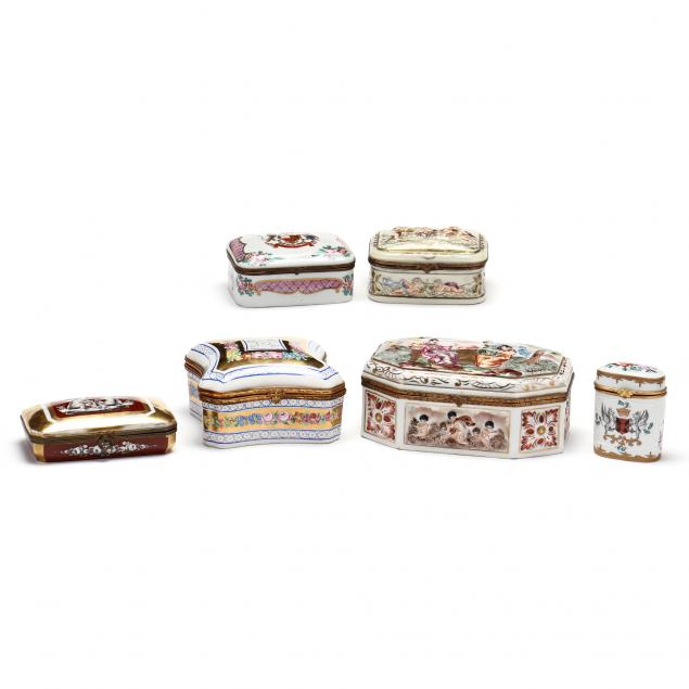 a-group-of-six-french-porcelain-dresser-boxes