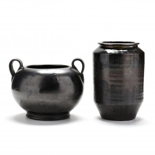 two-black-glazed-vessels-north-state-pottery-1924-1939-sanford-nc
