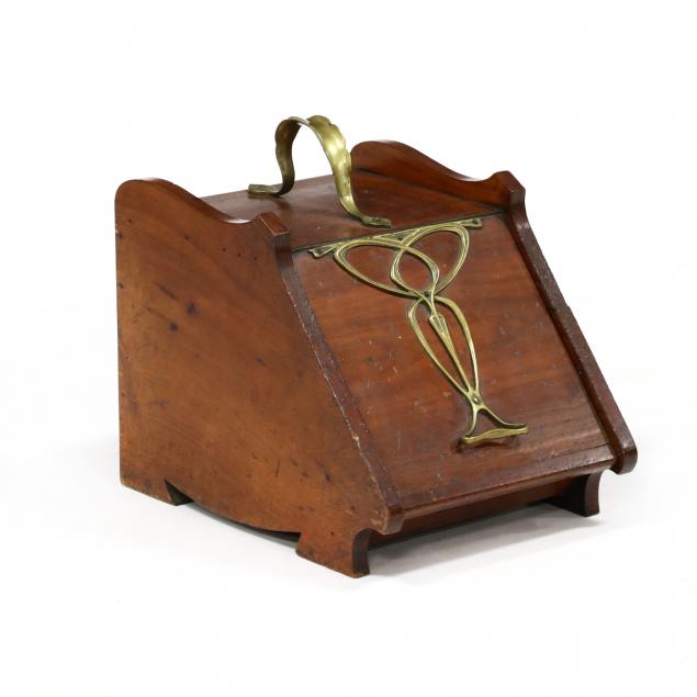 art-nouveau-mahogany-and-brass-coal-scuttle