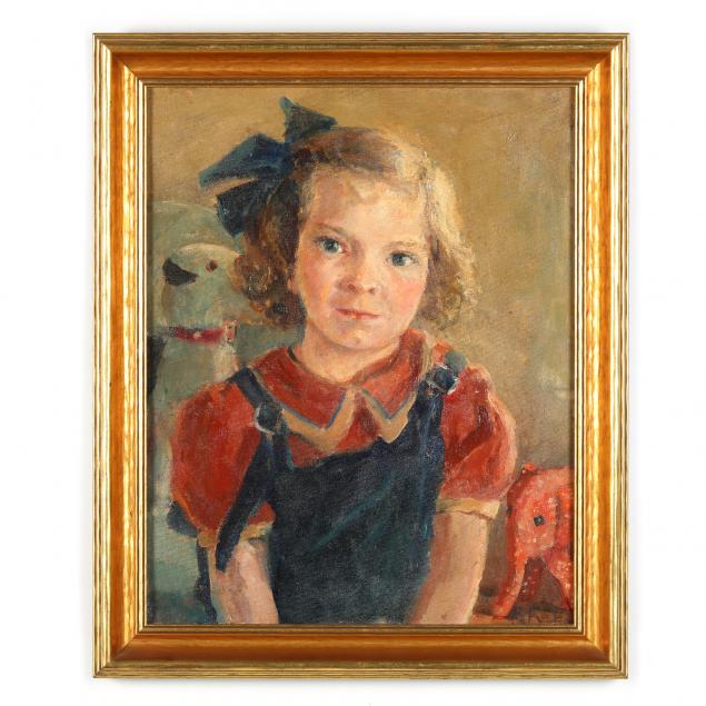 florence-robie-reed-holway-american-1915-2012-portrait-of-a-young-girl