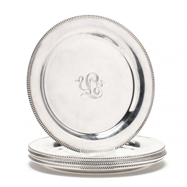 a-set-of-five-sterling-silver-bread-plates-by-mauser-manufacturing-co