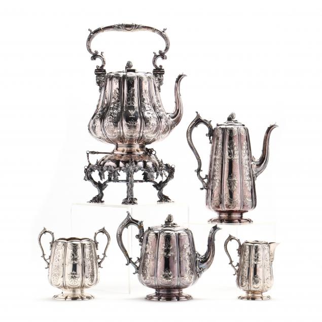 victorian-silverplate-five-piece-tea-and-coffee-service