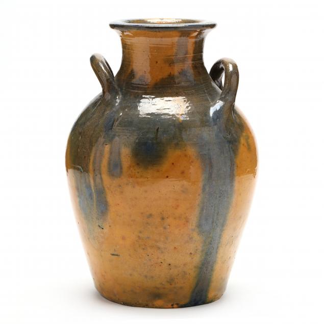 tall-two-handle-vase-attributed-auman-pottery-1922-1937-seagrove-nc