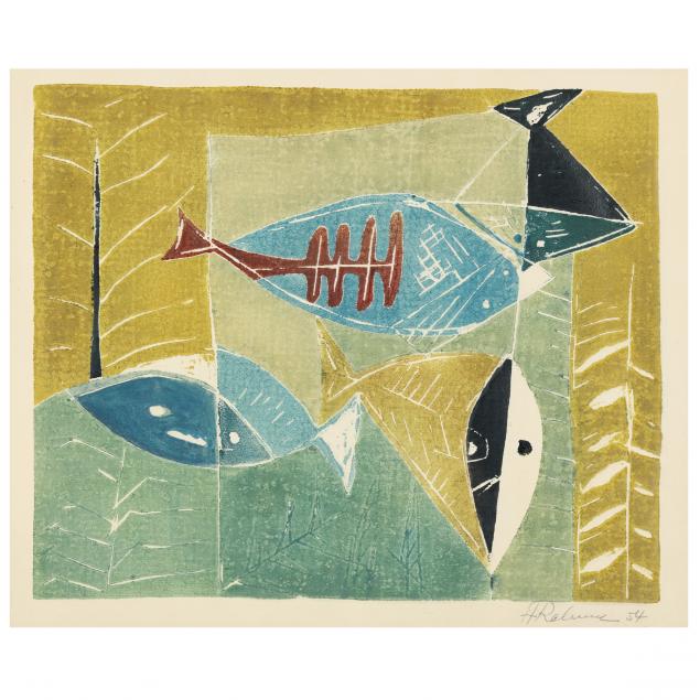 mid-century-woodblock-print-of-fish