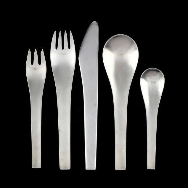 georg-jensen-i-blue-shark-i-stainless-flatware-service-for-eight