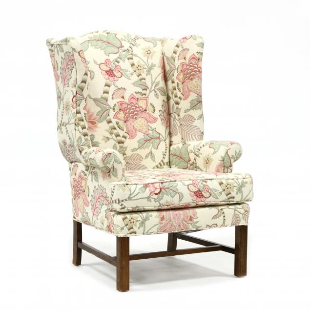 chippendale-style-upholstered-easy-chair