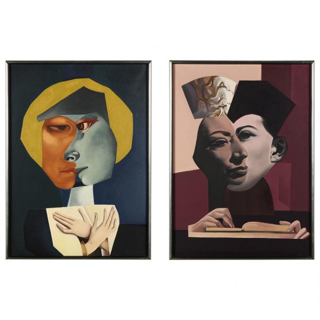 nade-da-prvulovi-croatian-b-1930-two-portraits-of-ronald-and-elizabeth-sher