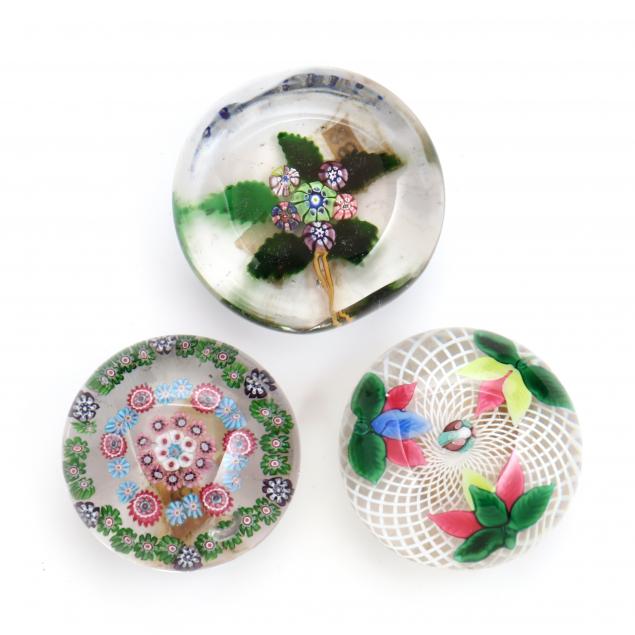 attributed-to-st-louis-three-glass-paperweights