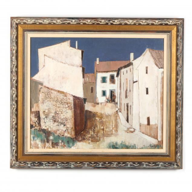 robert-vernet-bonfort-french-b-1934-i-une-rue-dan-village-castillan-pres-de-burgos-i