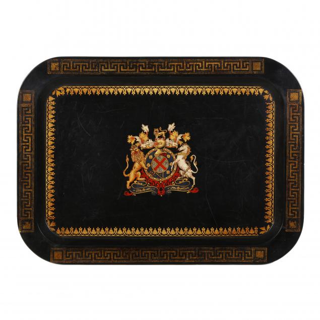 a-papier-mache-tray-with-royal-coat-of-arms