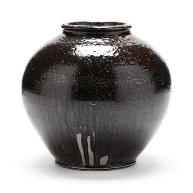 globe-vase-attributed-auman-pottery-c-b-masten-glazer-1922-1937-seagrove-nc