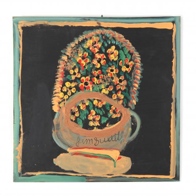 outsider-art-jimmy-lee-sudduth-al-1910-2007-flower-basket