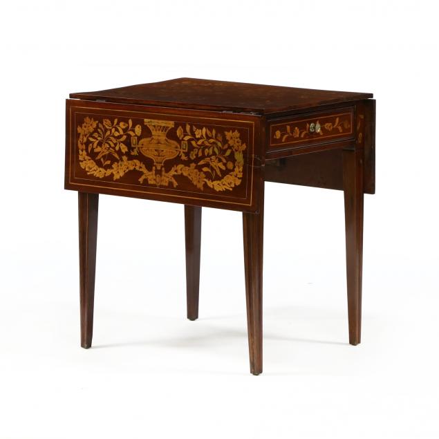 antique-dutch-marquetry-inlaid-pembroke-table