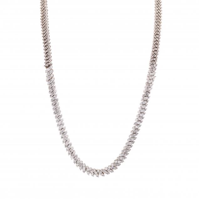 white-gold-and-diamond-necklace