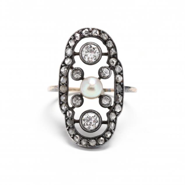 gold-diamond-and-pearl-ring