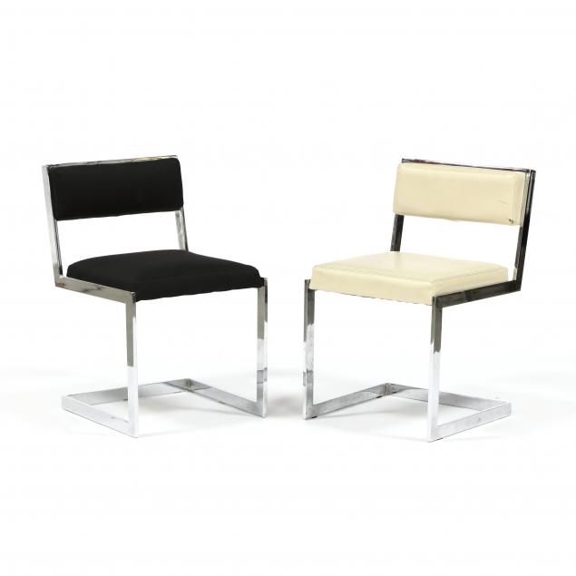 attributed-to-milo-baughman-pair-of-cantilevered-chrome-side-chairs