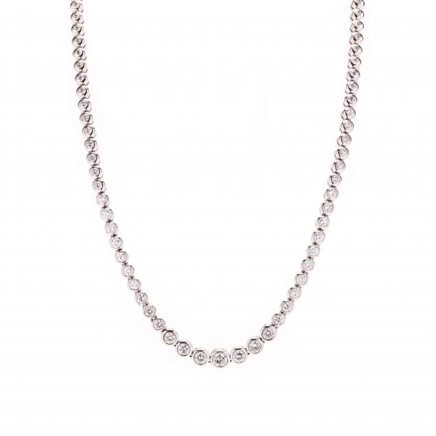 white-gold-and-diamond-riviere-necklace