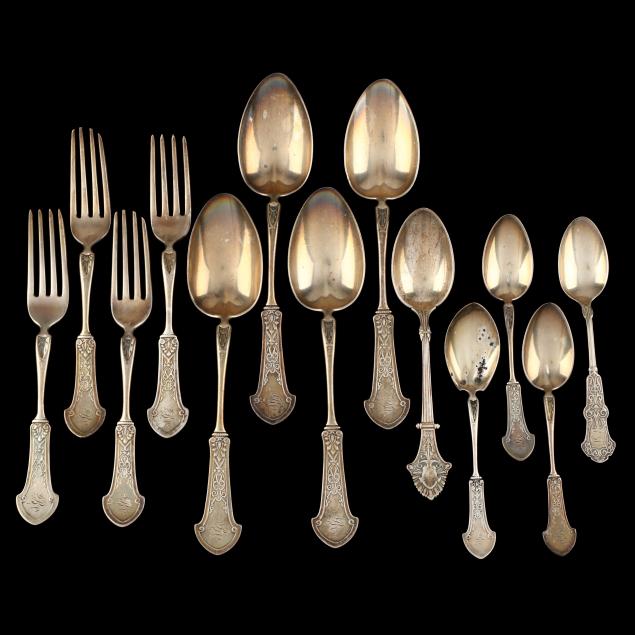 group-of-19th-century-sterling-silver-flatware