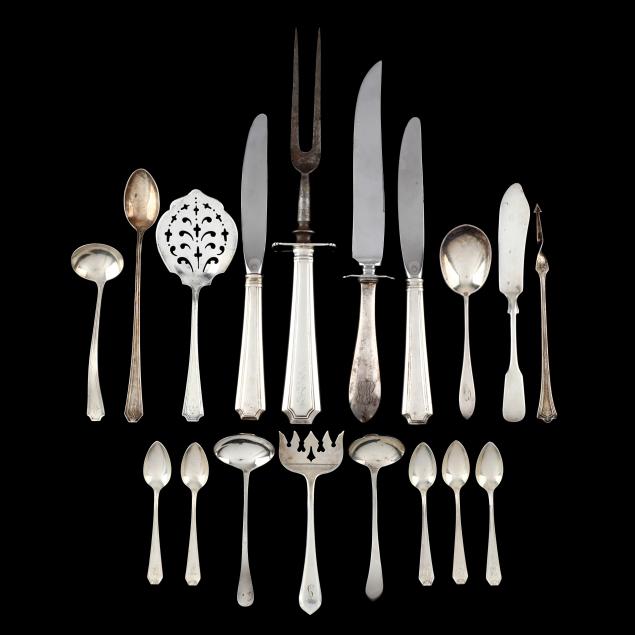 an-assorted-grouping-of-american-sterling-silver-flatware