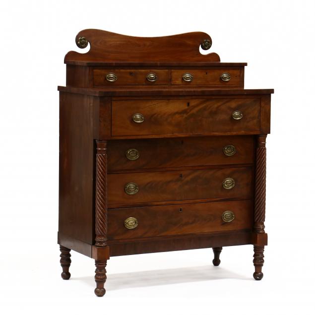 new-england-late-federal-mahogany-chest-of-drawers