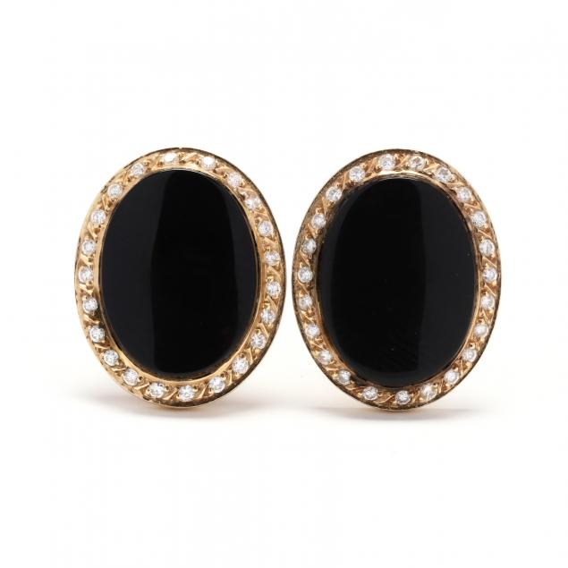 gold-black-onyx-and-diamond-earrings