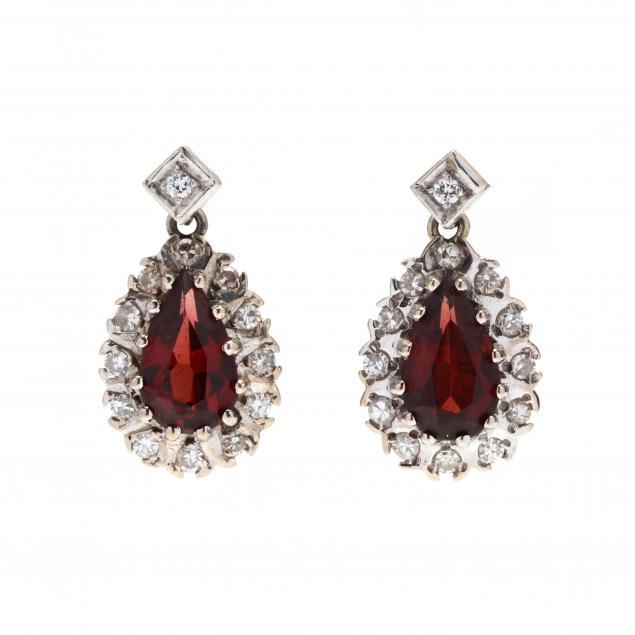 pair-of-bi-color-gold-garnet-and-diamond-earrings