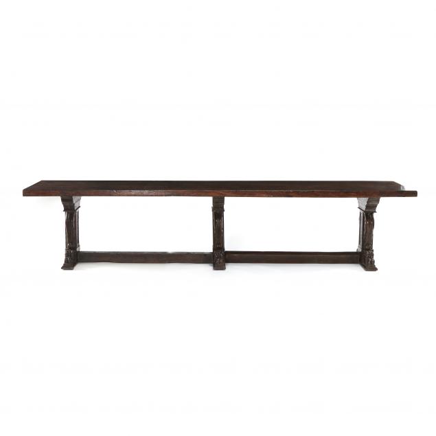 antique-continental-carved-walnut-twelve-foot-refectory-table