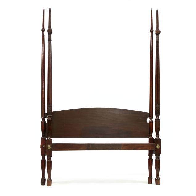 george-iii-mahogany-carved-tall-post-tester-bed