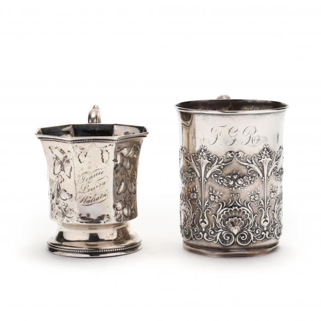 two-antique-sterling-and-coin-silver-cups