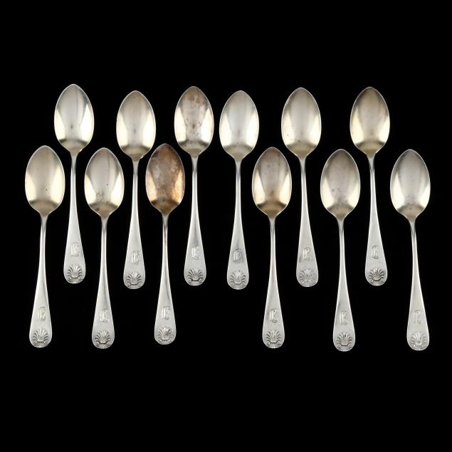 twelve-antique-a-f-towle-i-shell-i-sterling-silver-demitasse-spoons