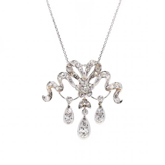 edwardian-platinum-topped-gold-and-diamond-pendant-on-chain