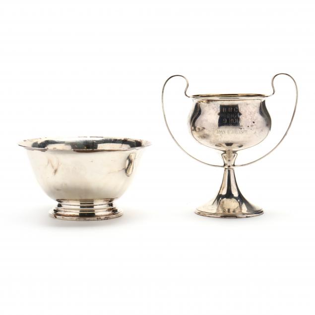 a-sterling-silver-golf-trophy-and-revere-bowl