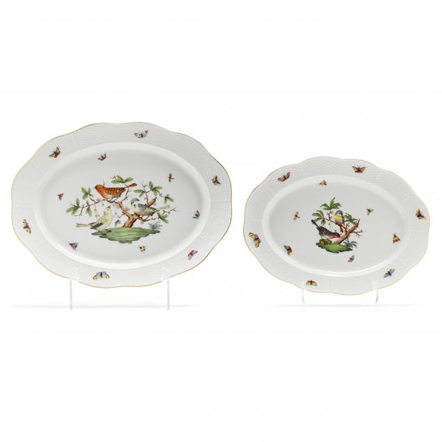 two-herend-porcelain-platters-i-rothschild-bird-i