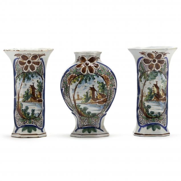 a-dutch-delft-polychrome-mantel-garniture-set