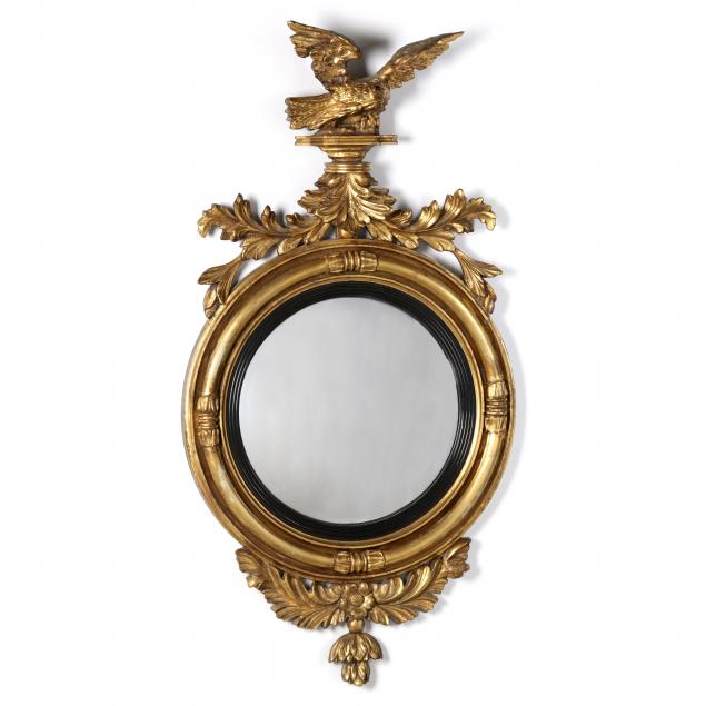 antique-federal-style-carved-and-gilt-convex-mirror